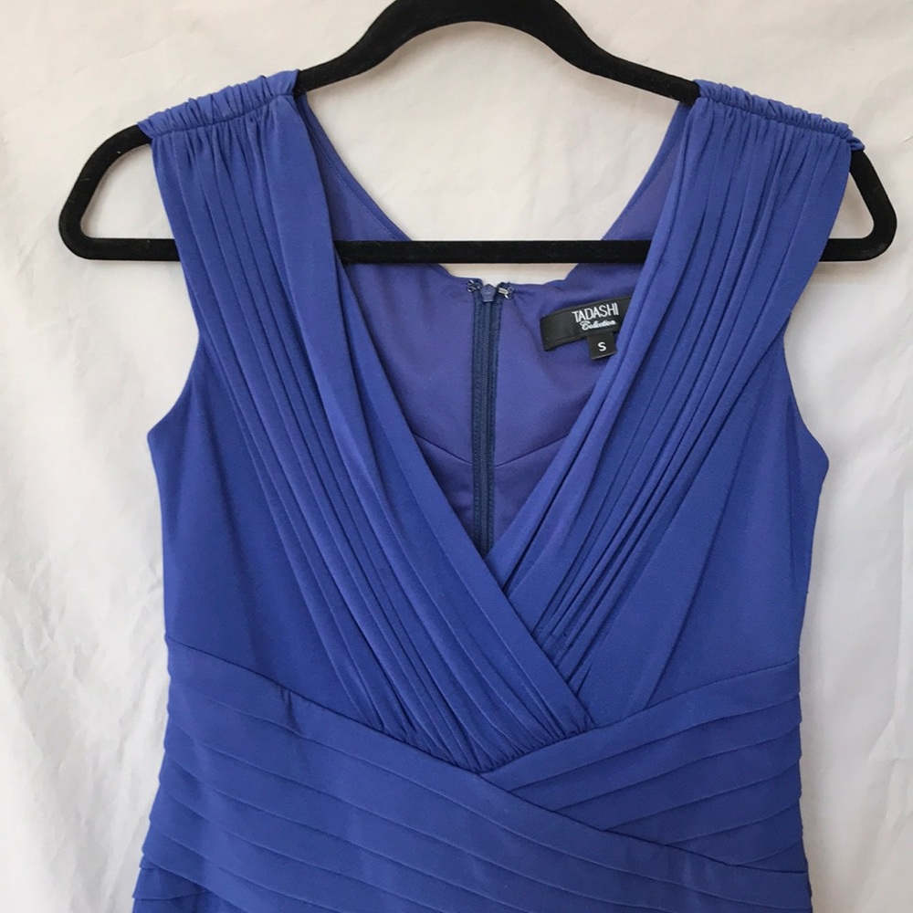 Tadashi collection navy cocktail dress